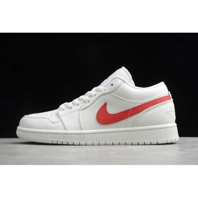 Nike Air Jordan 1 Low Beyaz / Kırmızı Basketbol Ayakkabısı Türkiye - HE7WPC9B